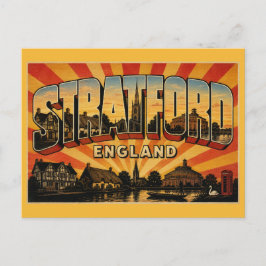 Cartão Postal Stratford-upon-Avon Inglaterra Shakespeare's 