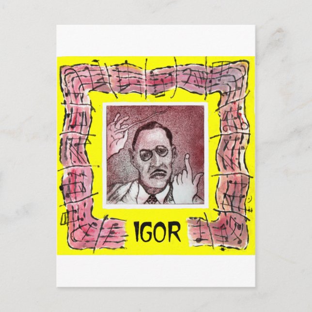 Cartão postal Stravinsky (Frente)