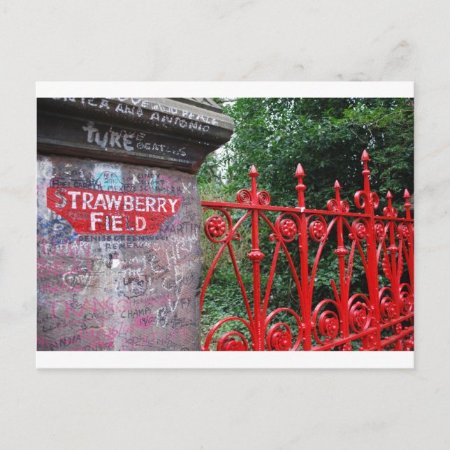 Cartão Postal Strawberry Fields Liverpool (Frente)
