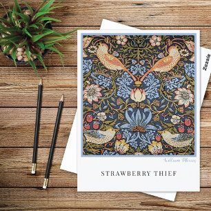 Cartão Postal Strawberry Thief Design William Morris