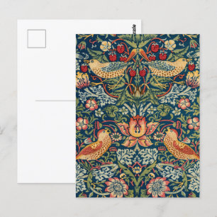 Cartão Postal Strawberry Thief por William Morris