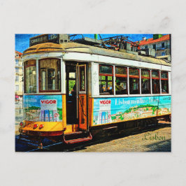 Cartão Postal Street Tram em Lisboa