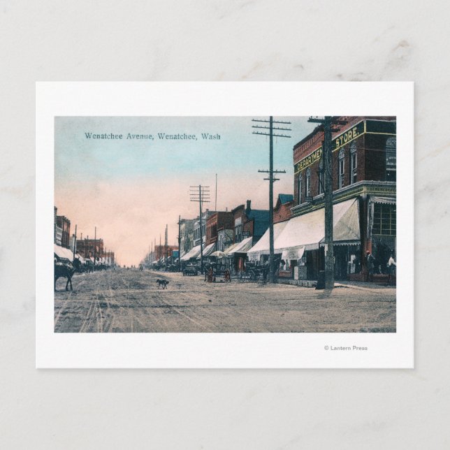 Cartão Postal Street View da Avenida Wenatchee (Frente)