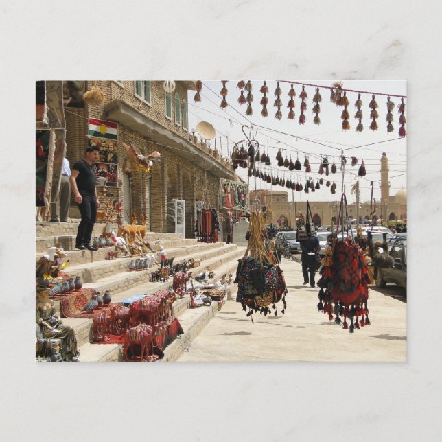 Cartão Postal Street View Em Erbil, Iraque (Frente)