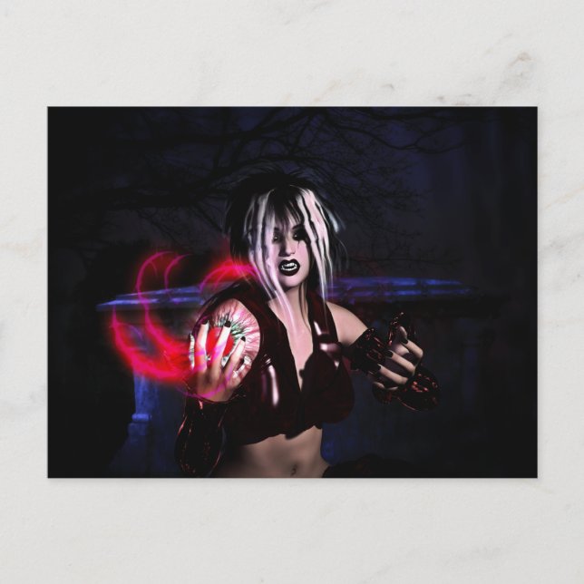 Cartão Postal Strigori Magick Gothic Girls Pinup (Frente)
