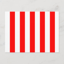 Cartão Postal Stripes Vermelhas e Brancas