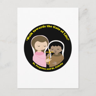 Cartão Postal Sts. Perpétua e Felicidade