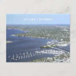 Cartão Postal Stuart Florida Arial View