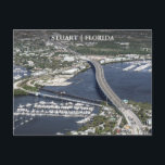 Cartão Postal Stuart Florida Arial View<br><div class="desc">Mande o sol e o encanto costeiro com estes cartões postais aéreos Stuart Florida, com uma vista aérea única na Flórida capturada pela fotógrafa Victoria Grigaliunas. Perfeito para memórias de férias de cartões postais ou lembranças de turismo de Martin County, estas cartas cênicas mostram a beleza da costa do tesouro...</div>