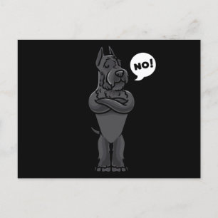 Cartão Postal Stubborn Giant Schnauzer