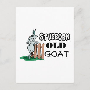 Cartão Postal Stubborn Old Goat