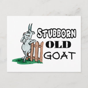 Cartão Postal Stubborn Old Goat