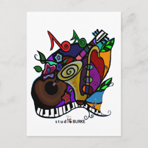 Cartão Postal Studio Burke "Jazzy"