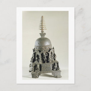 Cartão Postal Stupa, Pala, Nalanda, Bihar (bronze)