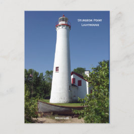 Cartão Postal Sturgeon Point Lighthouse de altura poste