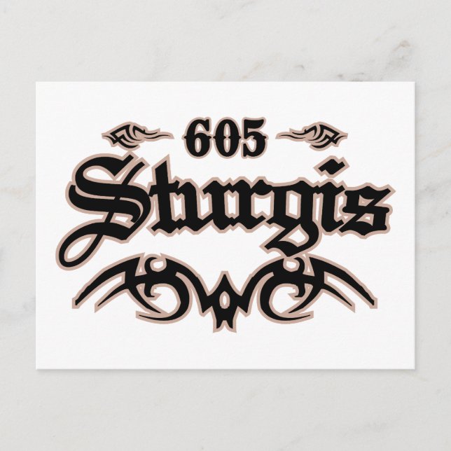 Cartão Postal Sturgis 605 (Frente)