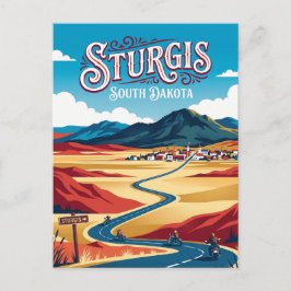 Cartão Postal Sturgis Dakota do Sul