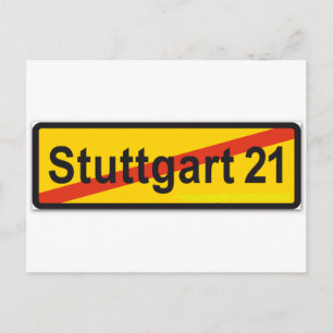 Cartão Postal Stuttgart 21