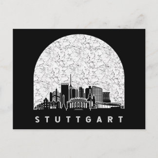 Cartão Postal Stuttgart Alemanha Skyline
