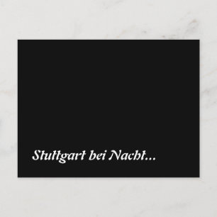 Cartão Postal Stuttgart bei Nacht