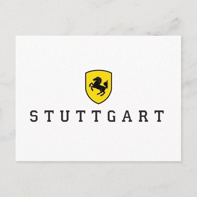 Cartão Postal Stuttgart Crest (Frente)