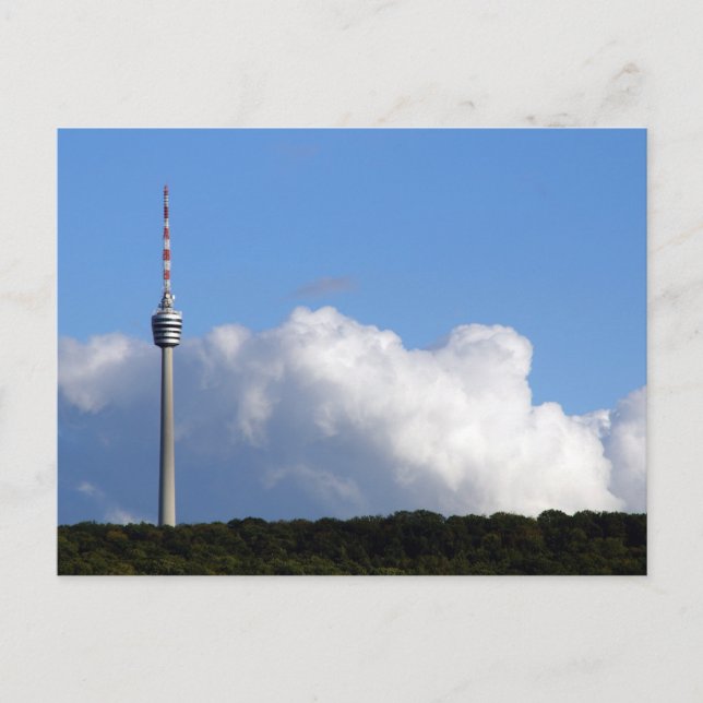 Cartão Postal Stuttgart Fernesehturm - Das Wahrzeichen der Stadt (Frente)