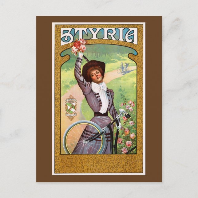 Cartão Postal Styria, Áustria Vintage (Frente)