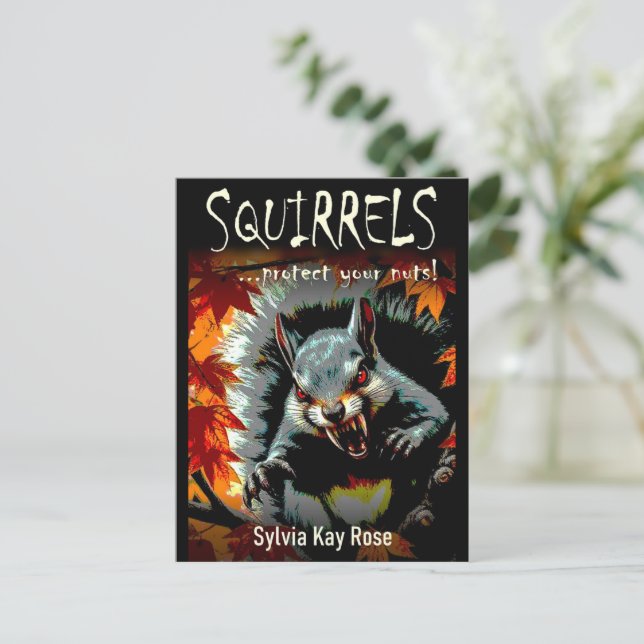 Cartão Postal Sua Camiseta de Escritores de Capa de Livro Autore (Em pé/Frente)