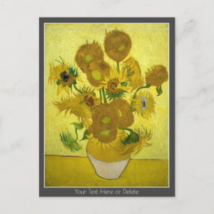 Cartão Postal Sua Cor/Texto Vincent van Gogh Sunflower 1889