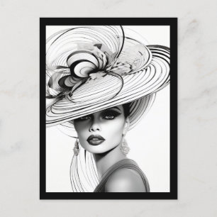 CARTÃO POSTAL SUA COROA (NEGRA E BRANCA) #2