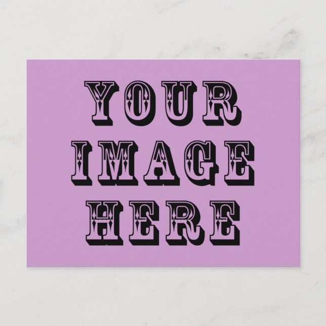 Cartão Postal Sua imagem em (Frente)