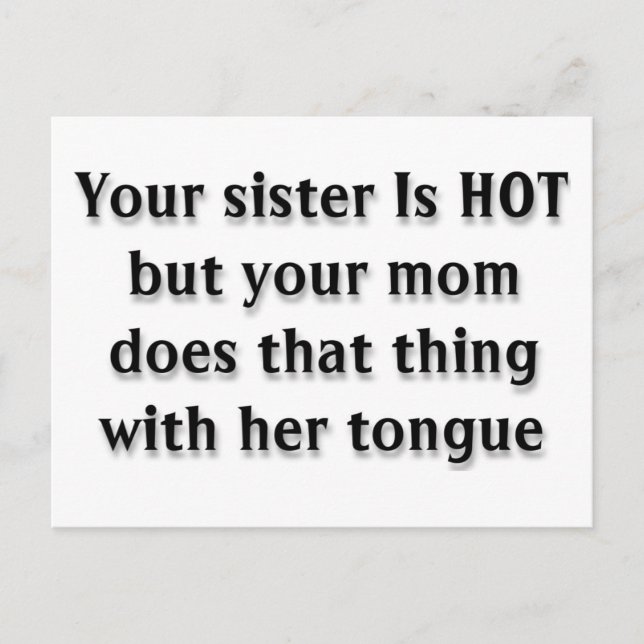 Cartão Postal Sua mãe (Frente)