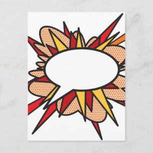 Cartão Postal Sua Mensagem Diversão De Bolhas Retrorna Livro De 