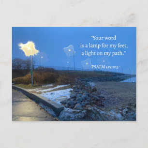 Cartão Postal "Sua palavra é uma lâmpada para meus pés, Pos Insp