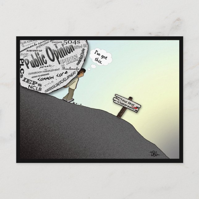 Cartão Postal Sua primeira sala de aula, eu tenho isso (Frente)