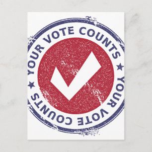 Cartão Postal suas contagens de votos
