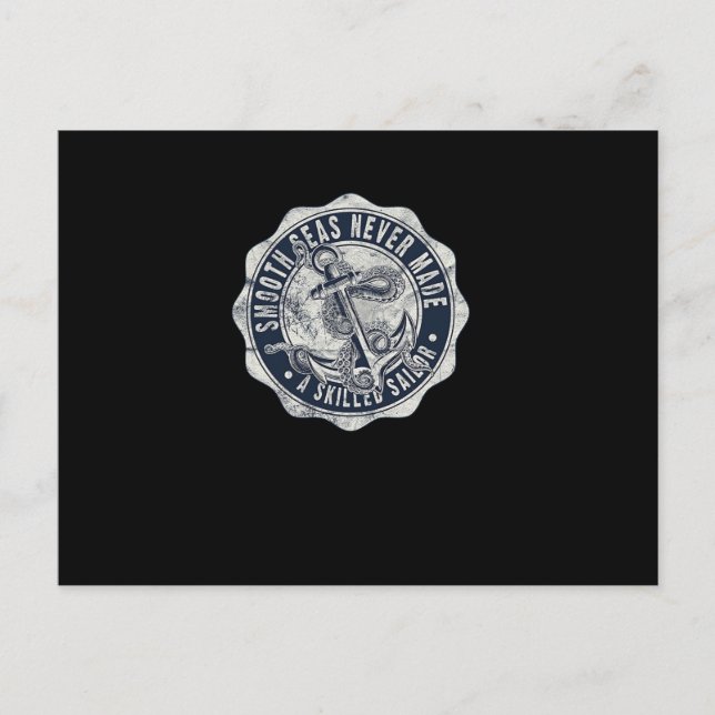 Cartão Postal Suave mar nunca fez um marinheiro morto (Frente)