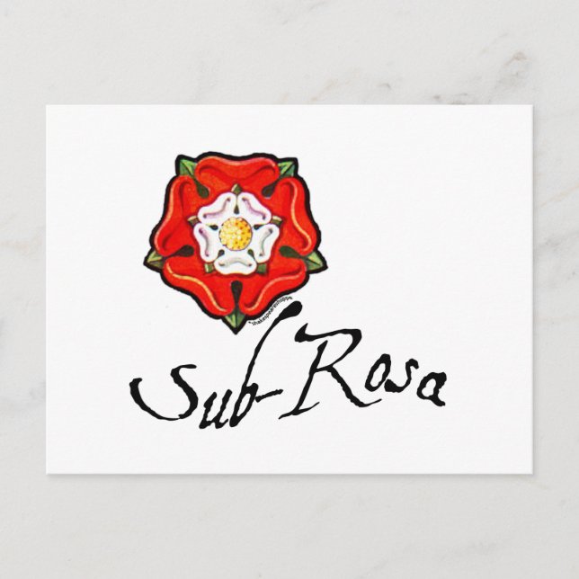Cartão Postal Sub Rosa (Frente)