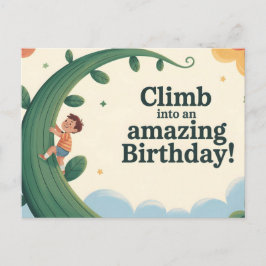 Cartão Postal Suba num Parabéns de Aniversário Incrível