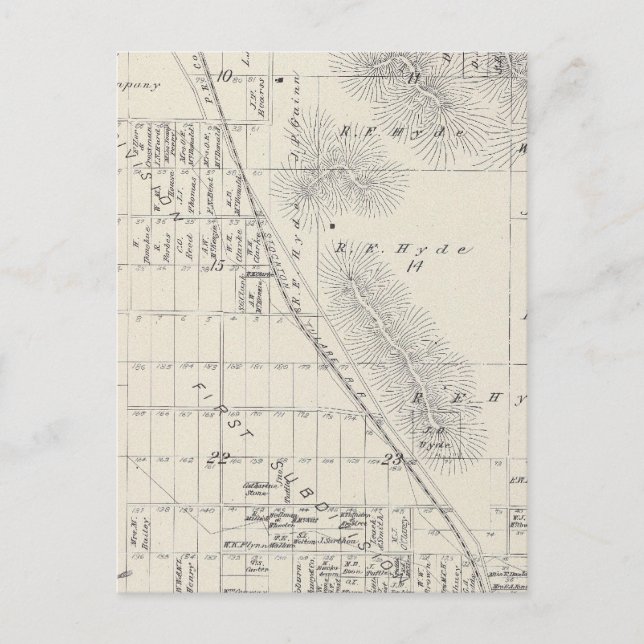 Cartão Postal Subdivisões Pioneer Land Co (Frente)