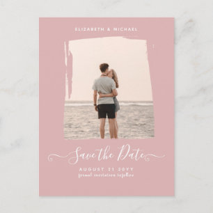 Cartão Postal Sublime Dusty Blush FOTO Rosa Salve as Datas CHIC