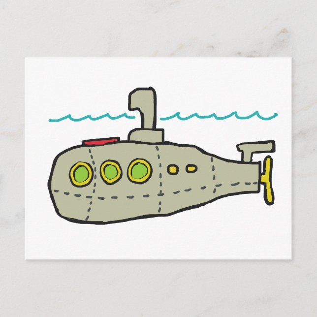 Cartão Postal Submarino (Frente)