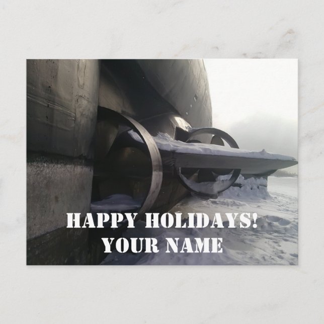 Cartão Postal Submarino Antigo (Frente)