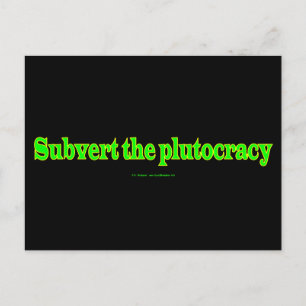 Cartão Postal SubverterPlutocracia