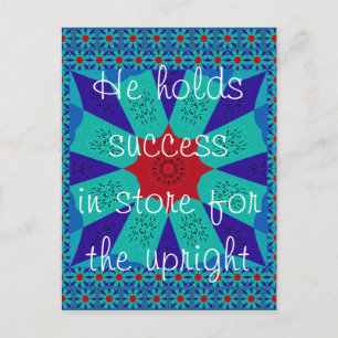 Cartão Postal Sucesso guardado para a direita