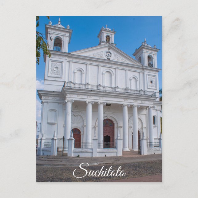 Cartão Postal Suchitoto, Catedral de El Salvador (Frente)