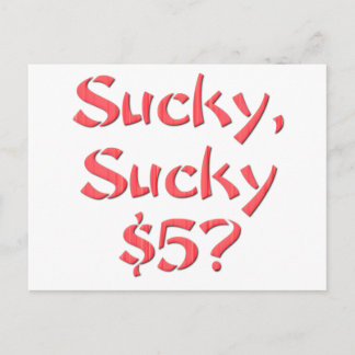 Cartão Postal Sucky Sucky $5