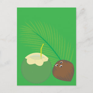 Cartão Postal Suco de Coco