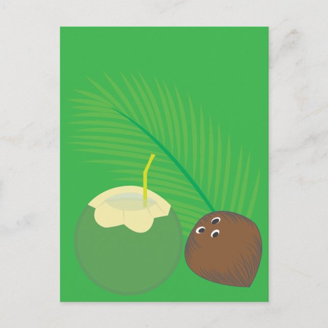 Cartão Postal Suco de Coco (Frente)