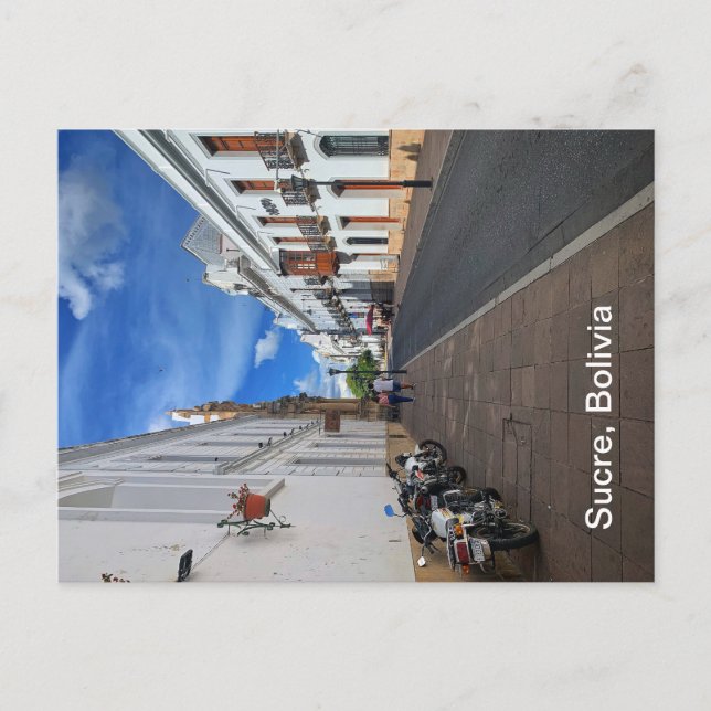 Cartão Postal Sucre, Cartão-postal Bolívia (Frente)